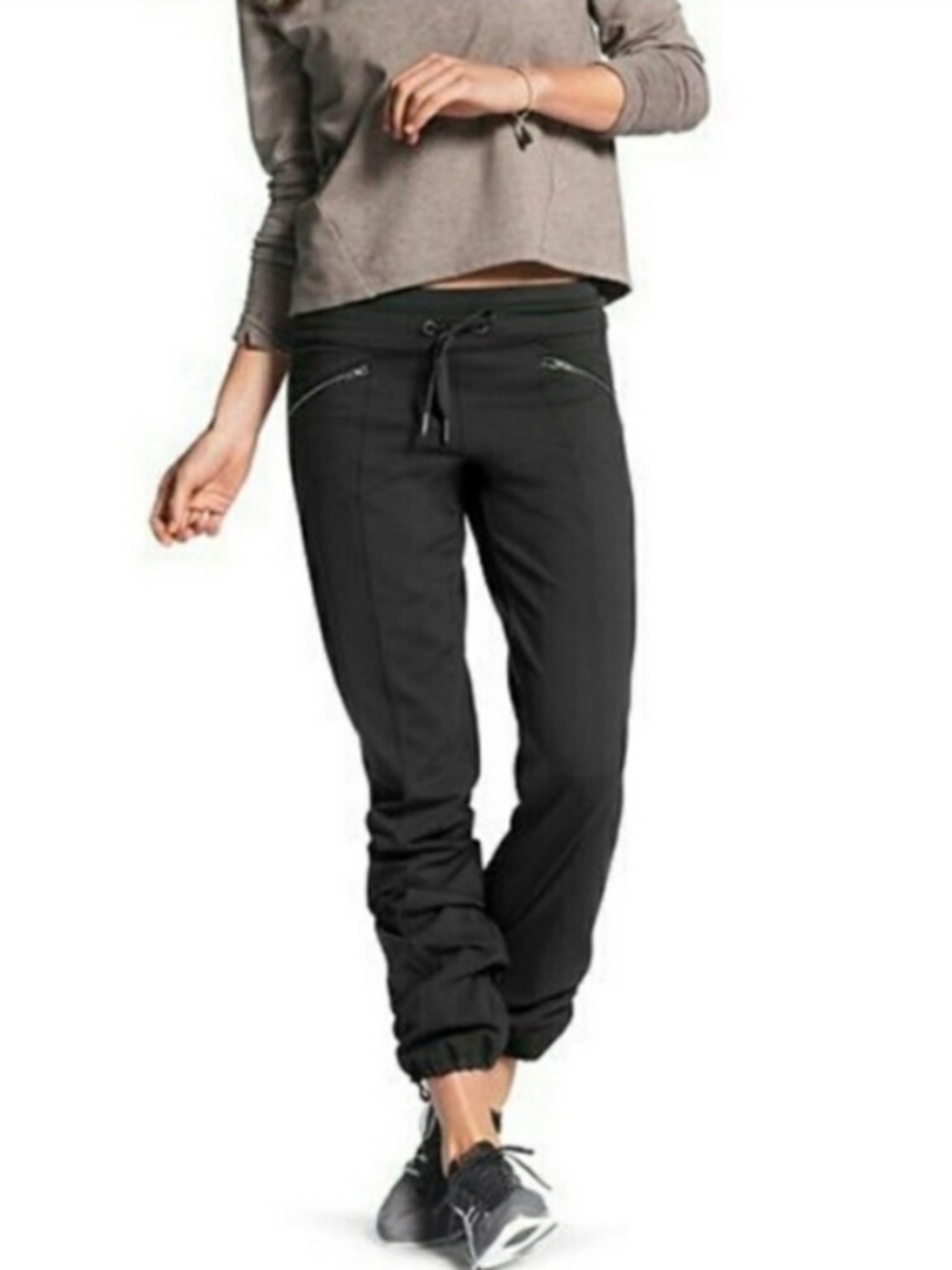 Athleta Black Metro Slouch Jogger Pants Size Small